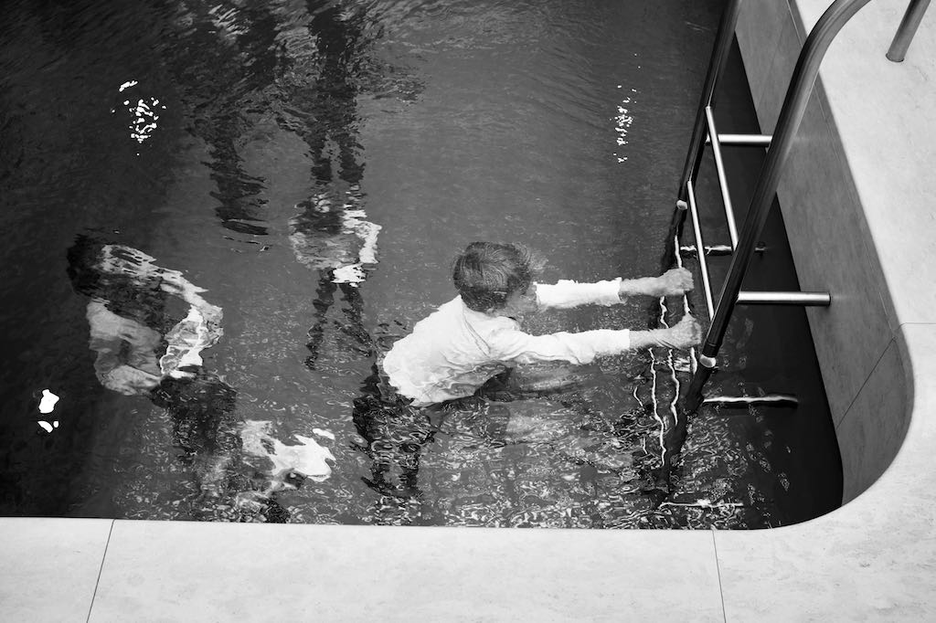 Schrijven met een machine in de kamer